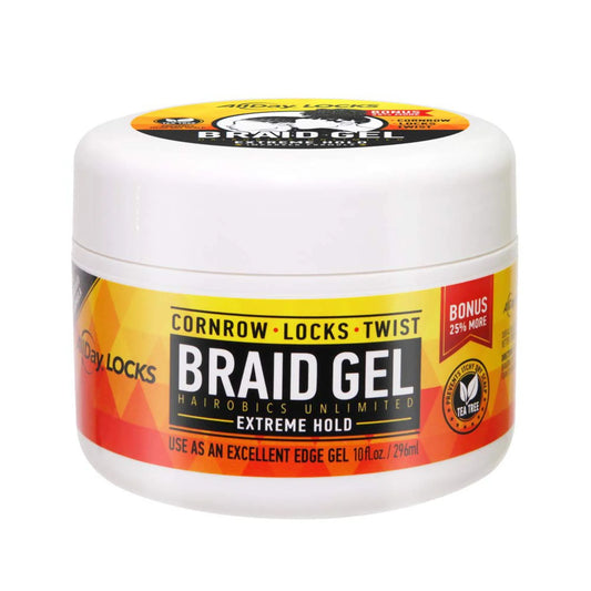 AllDay Locks Braid Gel Extreme Hold 10oz